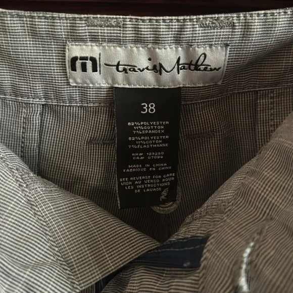 TravisMathew Men's Size 38 Gray Shorts for Golf or Casual Summer Wear Golfing - Picture 7 of 7